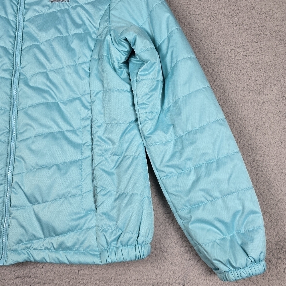 Gerry Jacket Womans Size L Green Fleece Lined Hooded Long Sleeve Insulated Coat - Picture 15 of 16